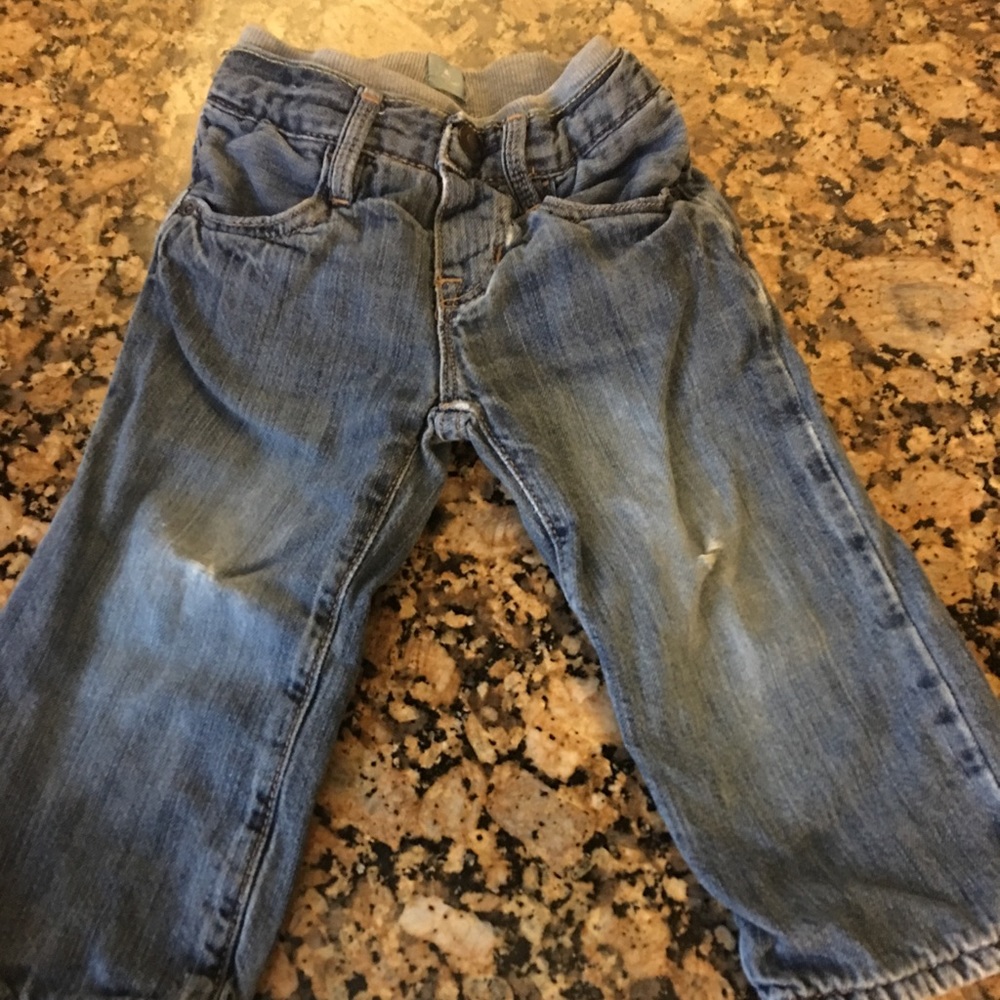 Well loved baby jeans